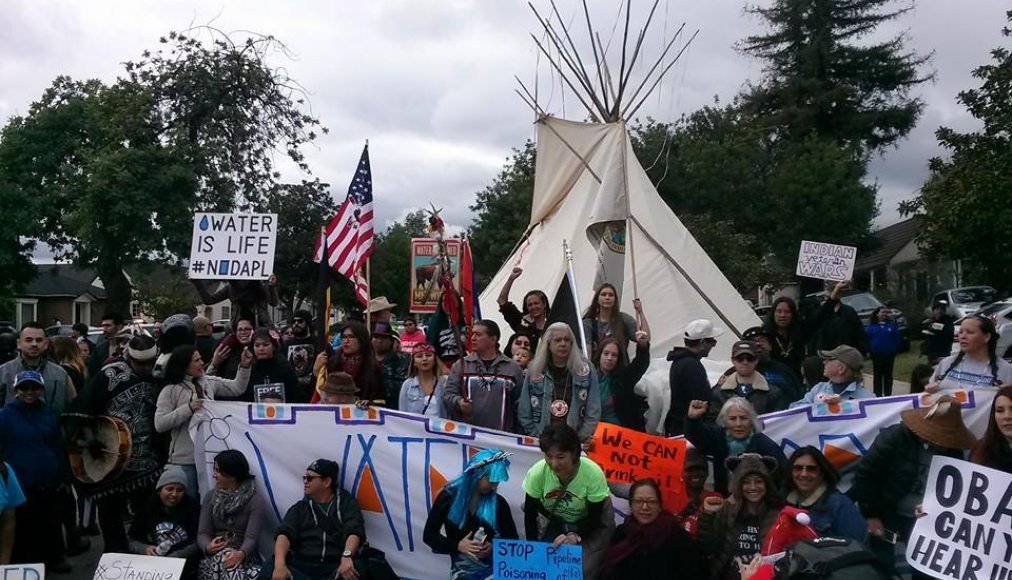 Manifestation contre le Dakota Pipeline, janvier 2017 © Jessica Marie FB