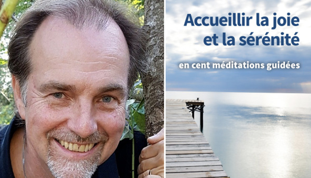 Thierry Lenoir avec son livre, Accueillir la joie et la sérénité / ©DR