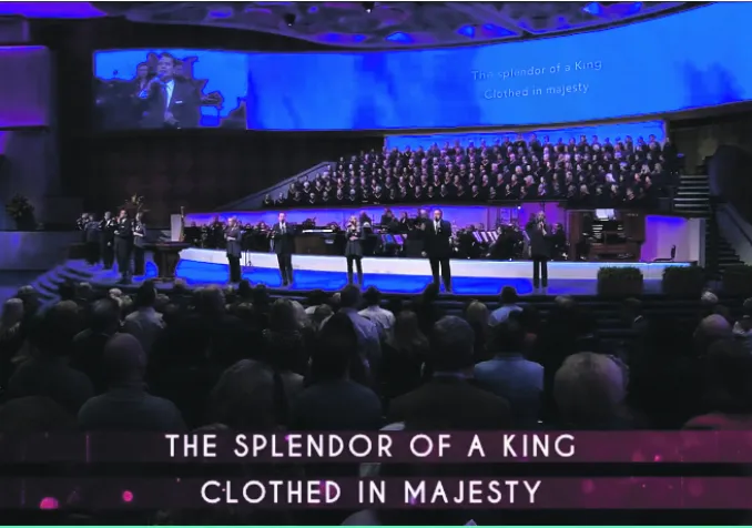 Hommage à Donald Trump lors du sermon du culte de Pâques à la First Baptist Church de Dallas. « Des millions d’Américains vous sont reconnaissants pour votre sagesse. Grâce à votre imposant leadership, nous allons vaincre cette crise. » © Thomas Harms (capture d'écran)