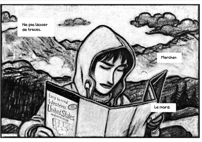 L’héroïne de «Femme sauvage» de Tom Tirabosco évolue sur une planète dévastée dans un futur proche © Futuropolis