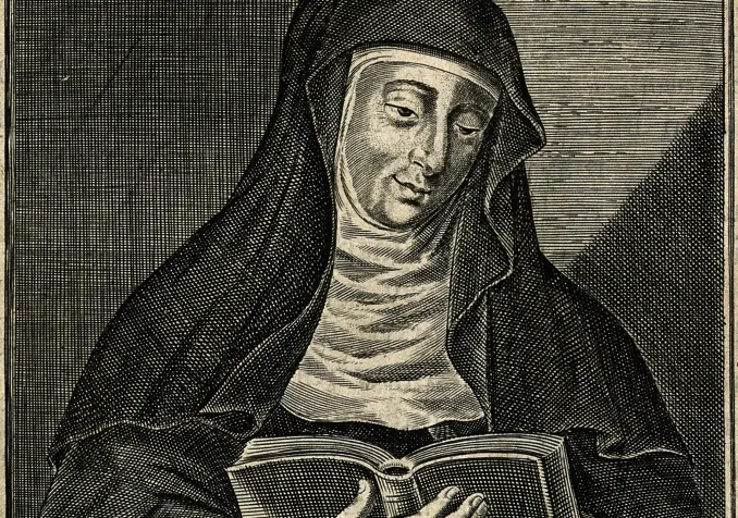 Hildegarde de Bingen, gravure de W. Marshall © cc by NC: Mark Cartwright