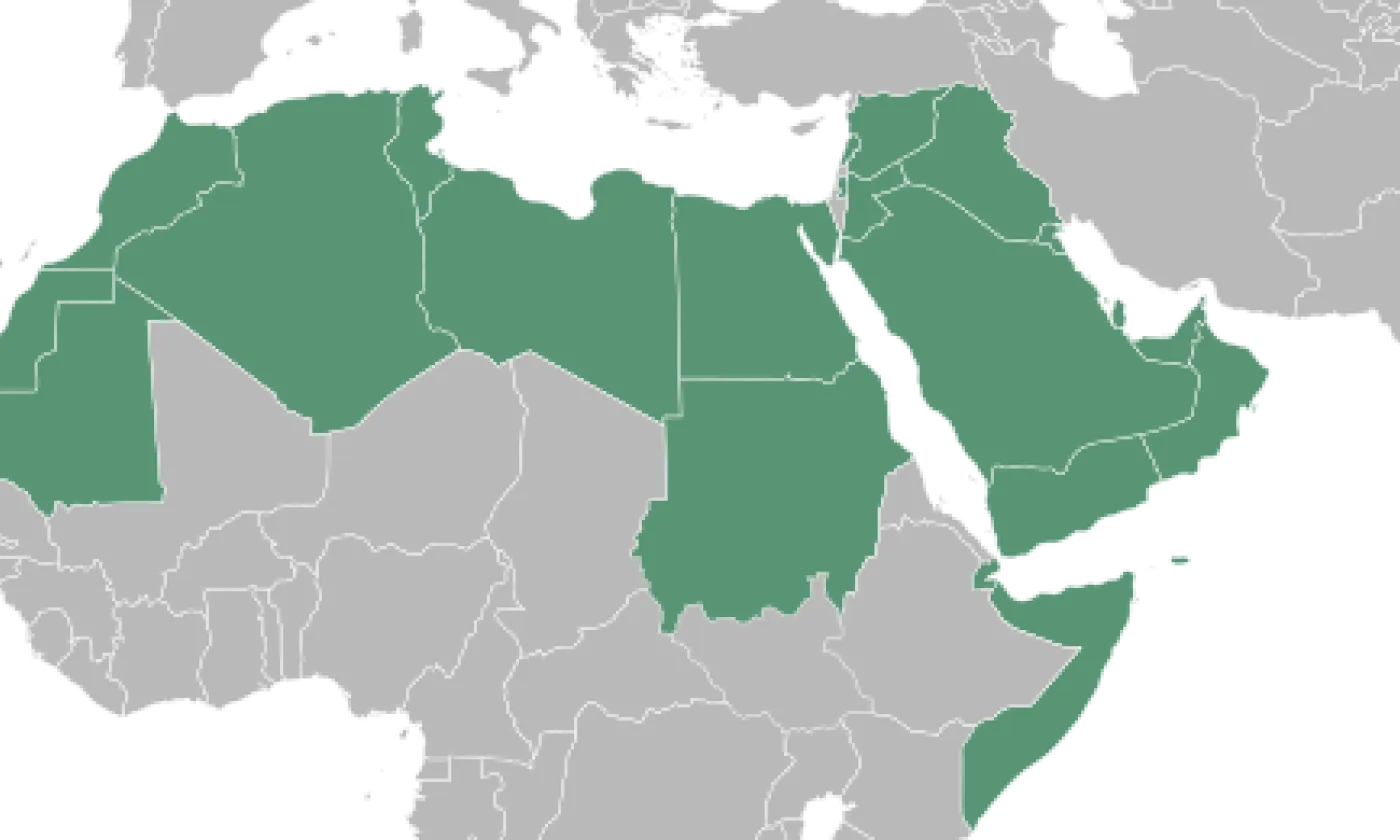 Schéma des pays du monde arabe ©Wikimedia Commons / PD-self / T.seppelt