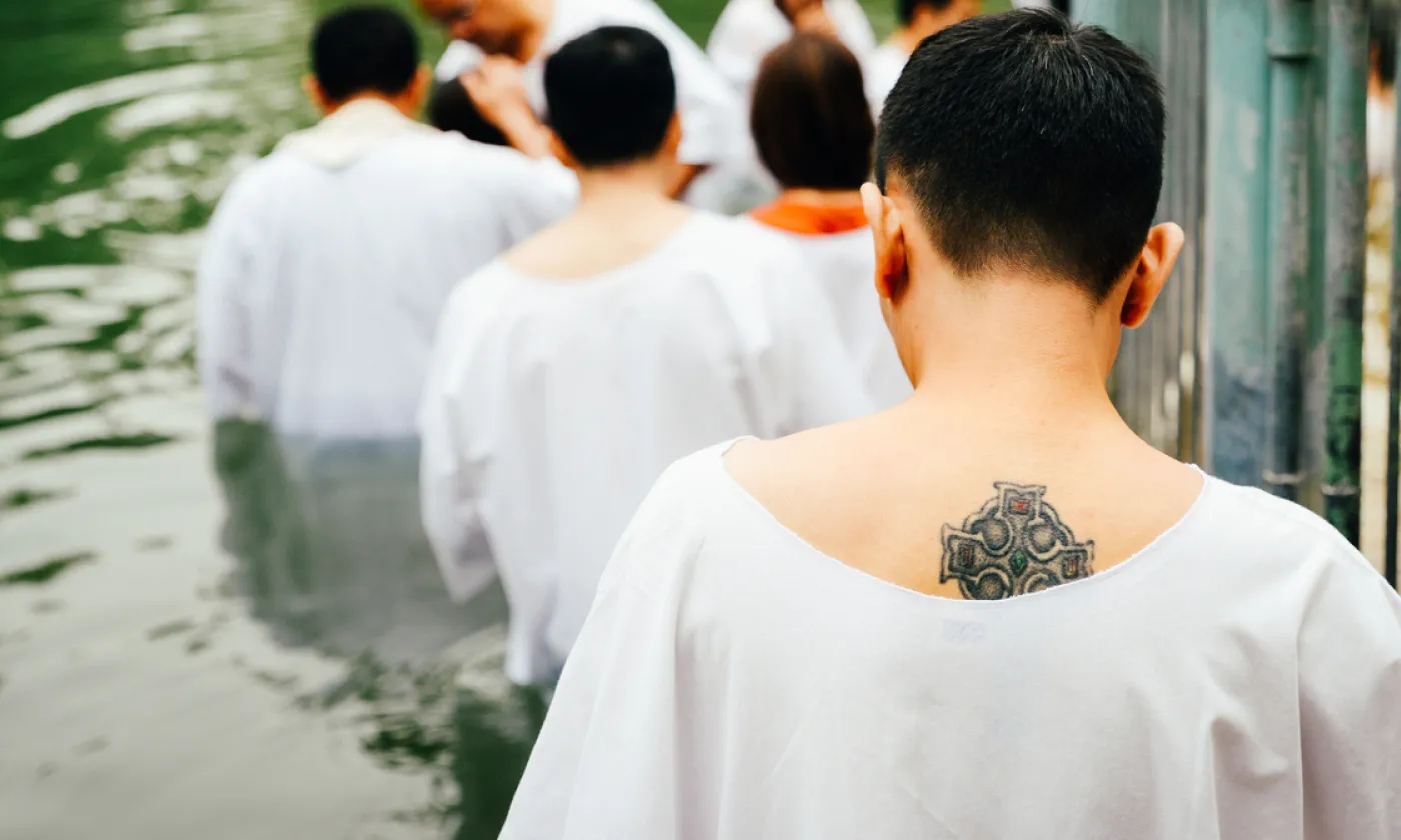 Baptêmes dans le Jourdain ©iStock/BrasilNut1