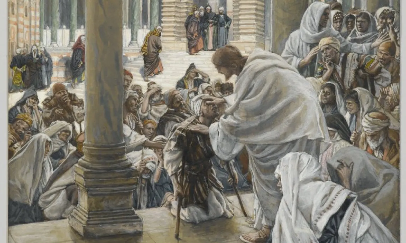 "Jésus guérit les boîteux" de James Tissot, ca.1890 ©Domaine Public