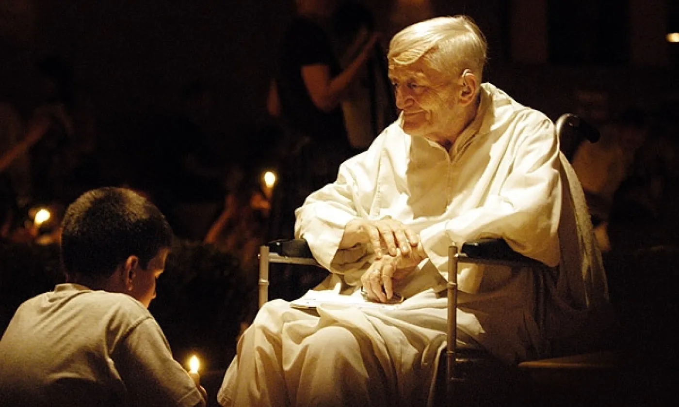 Frère Roger, fondateur de la communauté de Taizé © Wikimedia Commons/João Pedro Gonçalves/CC BY-SA 2.5