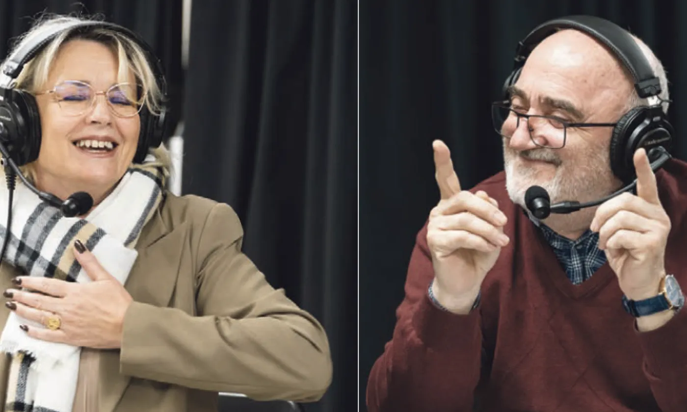 Le manque de compétences numériques de ses bénéficiaires a incité l'EPER à trouver des solutions originales, comme ici, le podcast. © HEKS