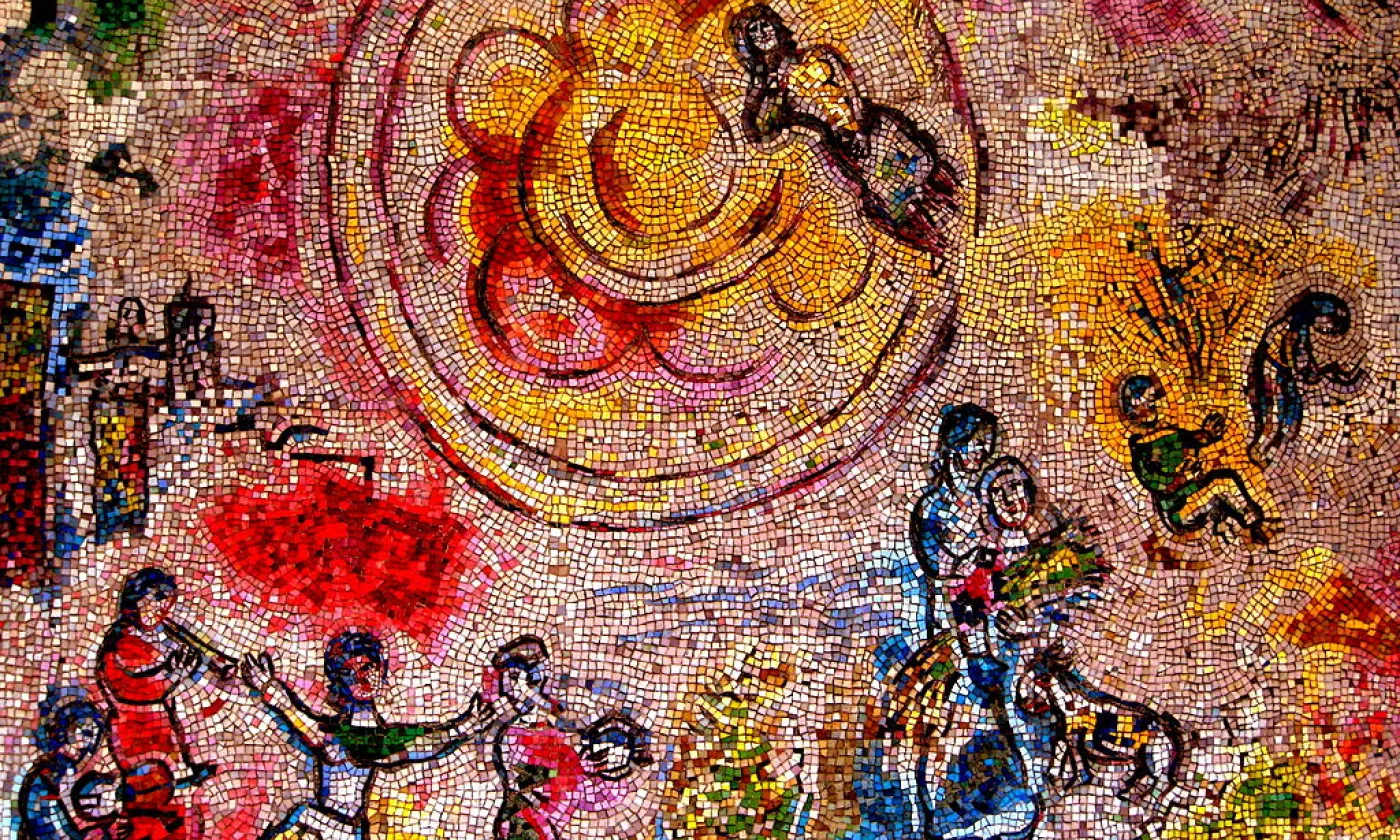 Mosaïque "Les quatre saisons" de Marc Chagall (1974) ©Peterfitzgerald, CC BY-SA via Wikimedia Commons