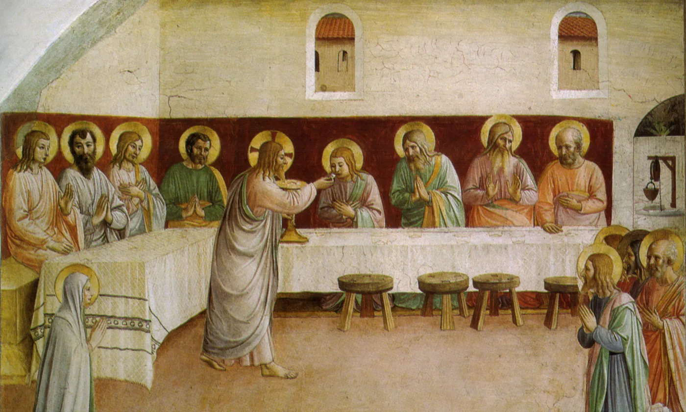 Fresque d'une cellule du couvent San Marco de Florence. Fra Angelico vers 1440 / wikimédias