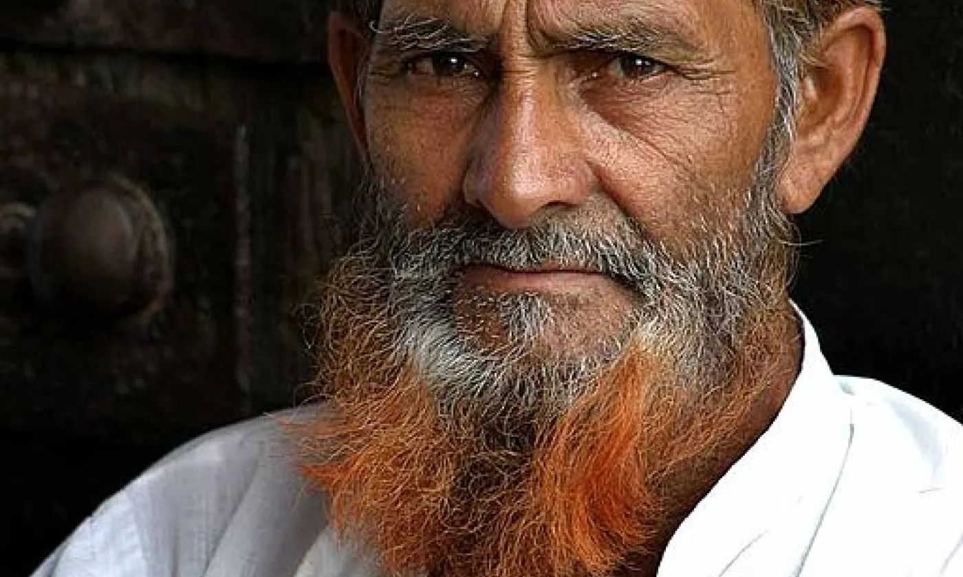 Un homme avec la barbe teinte au henné ©Wikimedia Commons/Steve Evans Citizen of the World/CC-BY-2.0