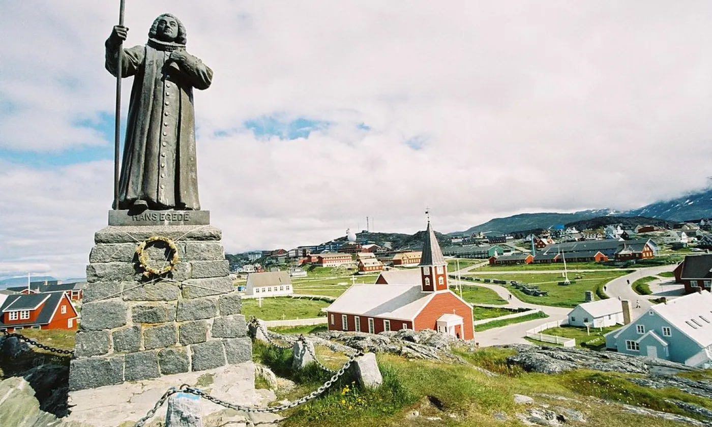 La statue de Hans Egede à Nuuk, au Groenland ©Wikimedia Commons/Svickova/Public domain