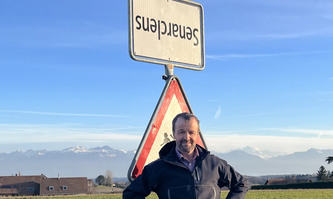 Jacky Pavillard, agriculteur à Senarclens ©Gabrielle Desarzens