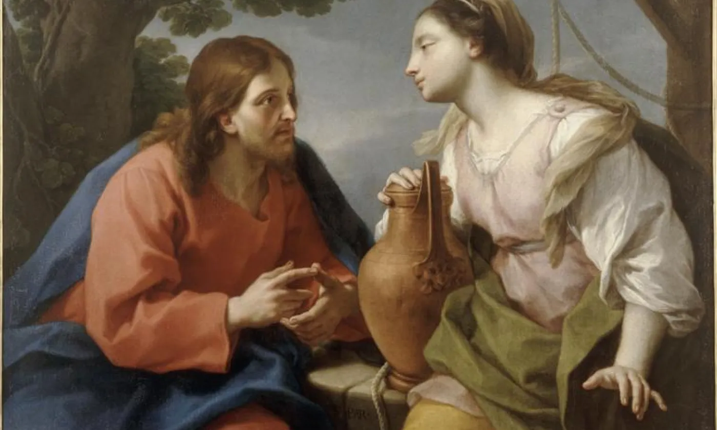 Jésus et la Samaritaine. Huile sur toile. © Etienne Parrocel