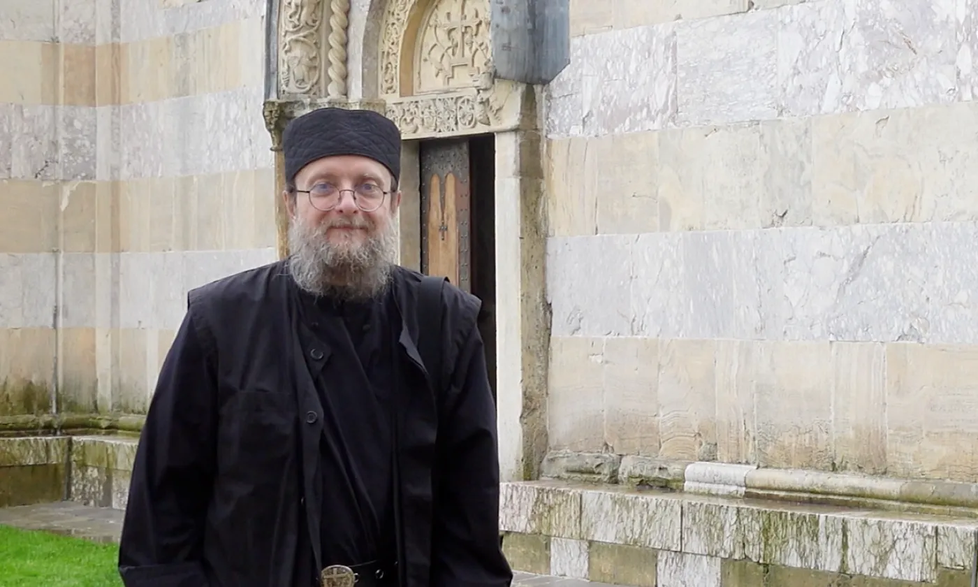 Le père Sava Janjić au monastère de Visoki Dečani. ©Laurence Villoz / RTSreligion