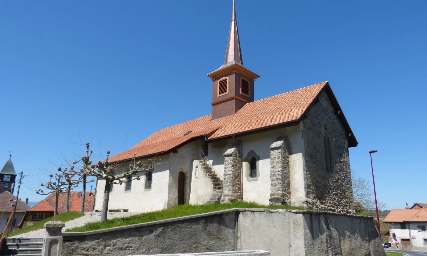 Le temple de Thierrens accueille régulièrement des messes © CC Wikipedia
