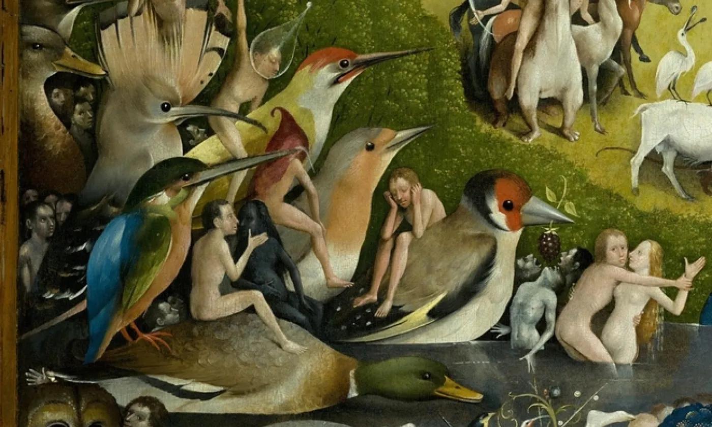 Jérôme Bosch. Détail du Jardin des délices. Jérôme Bosch. Détail du Jardin des délices.
