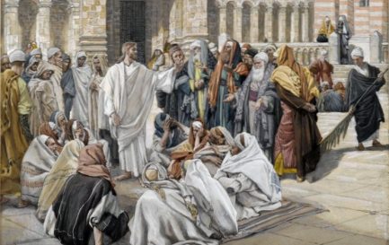 &quot;Les pharisiens questionnent Jésus&quot;, tableau de James Tissot / Wikimedia Commons / Brooklyn Museum